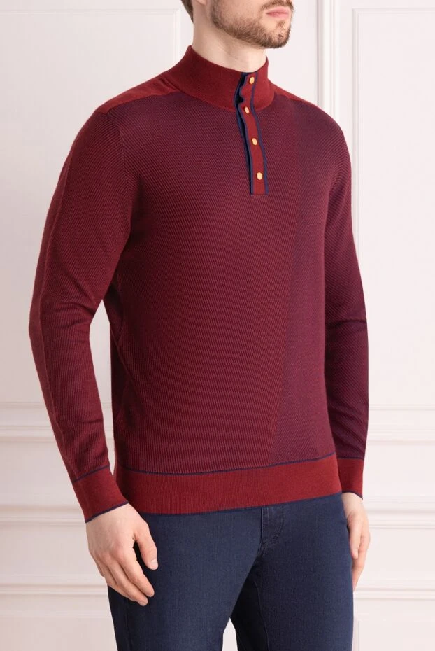 Stefano Ricci red cashmere and silk tee for men 172329 - photo 3