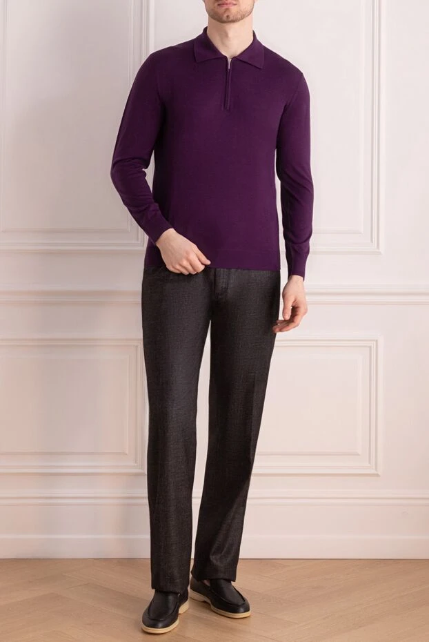 Stefano Ricci брюки серые мужские 172376 - фото 2