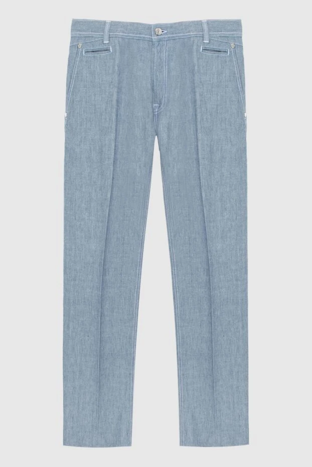 Stefano Ricci джинсы из хлопка голубые мужские 172381 - фото 1