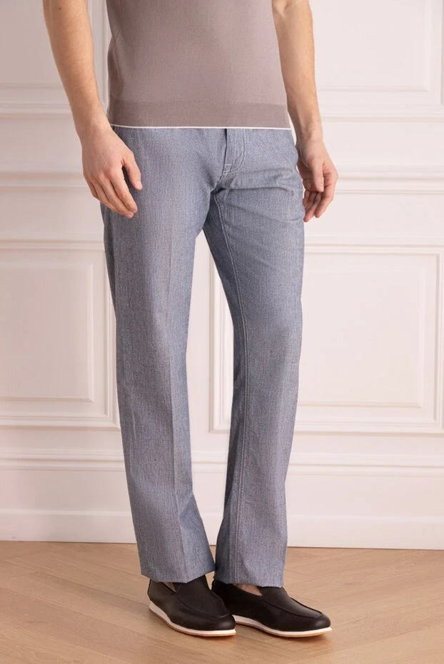 Stefano Ricci blue cotton jeans for men 172381 - photo 3