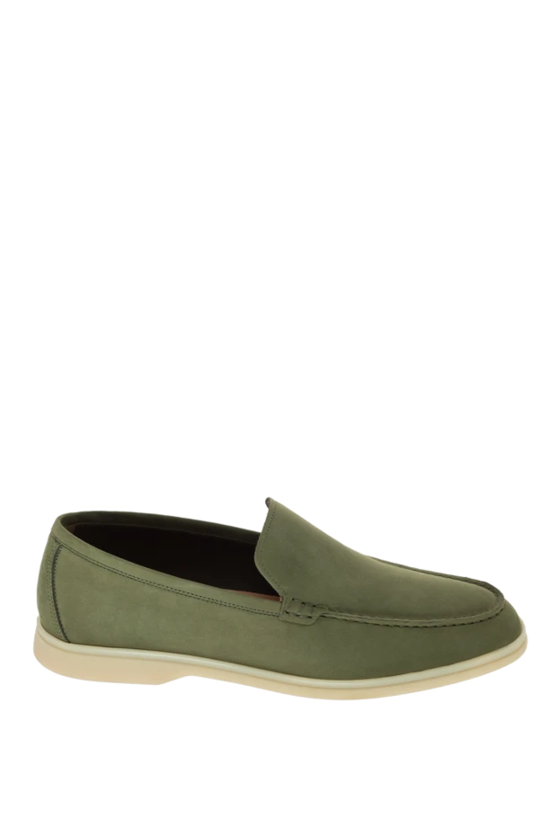 Cesare di Napoli green nubuck loafers for men 172412 - photo 1