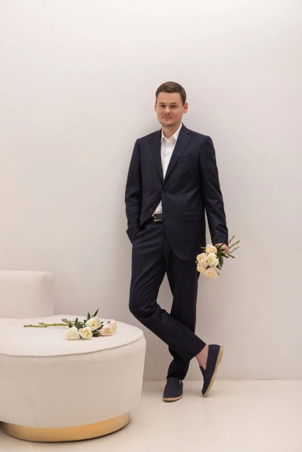 Cesare di Napoli purple nubuck loafers for men 172414 - photo 2