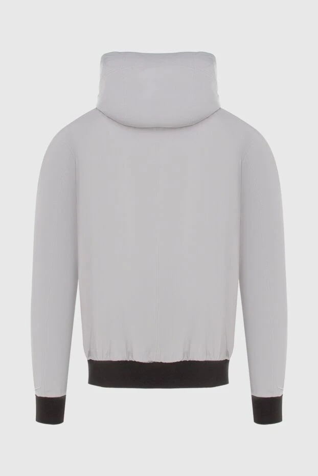 Куртка из кожи и нейлона черная мужская - фото 2