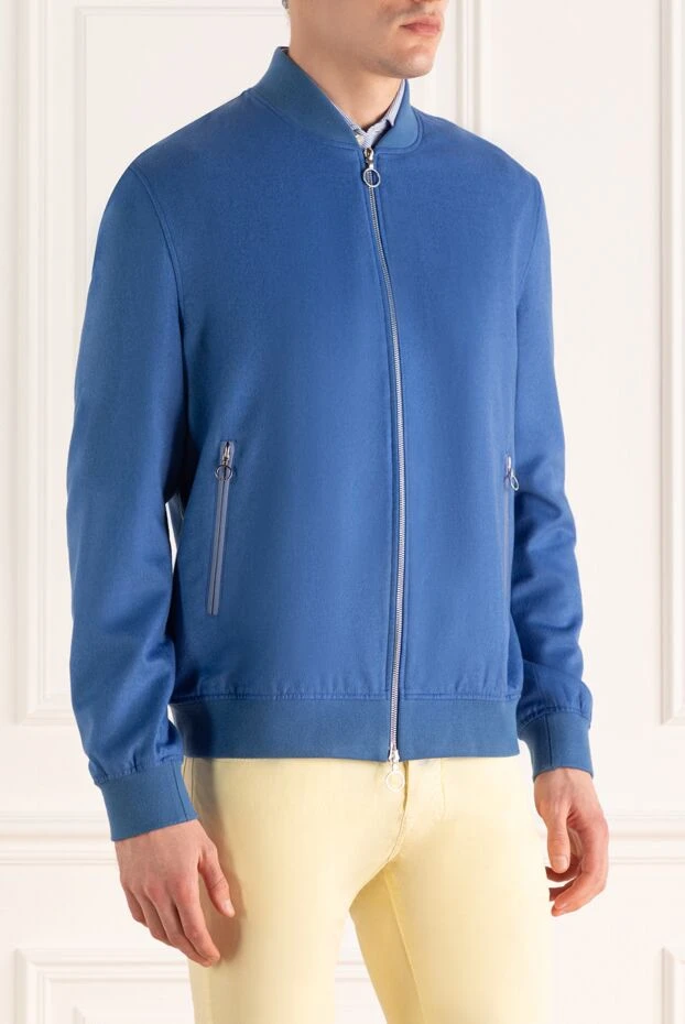 Svevo man men's blue cashmere cardigan 176198 - photo 3