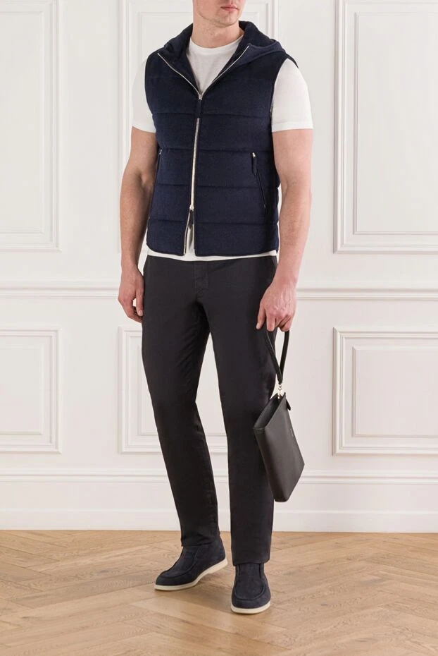 Seraphin стіганий жилет на блискавці з комбінованою текстурою та кишенями 172459 - фото 2