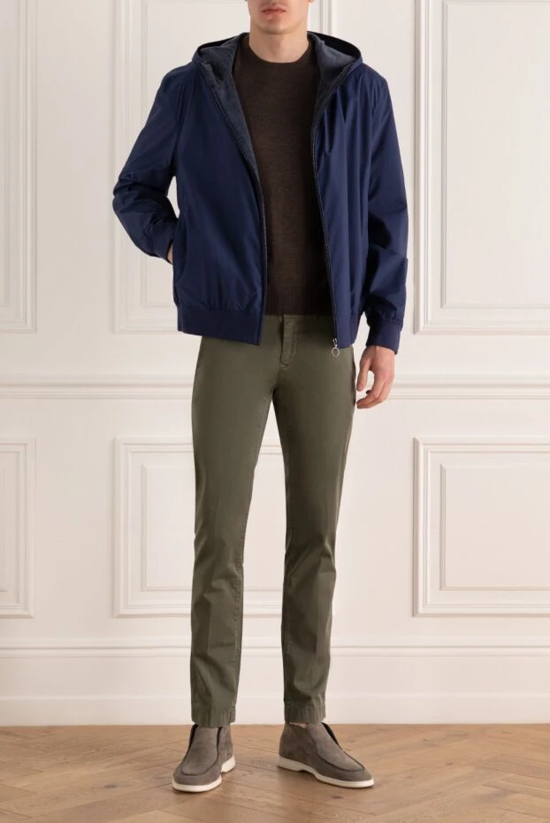 Seraphin man cashmere and silk jacket blue for men buy with prices and photos 172461 - photo 2