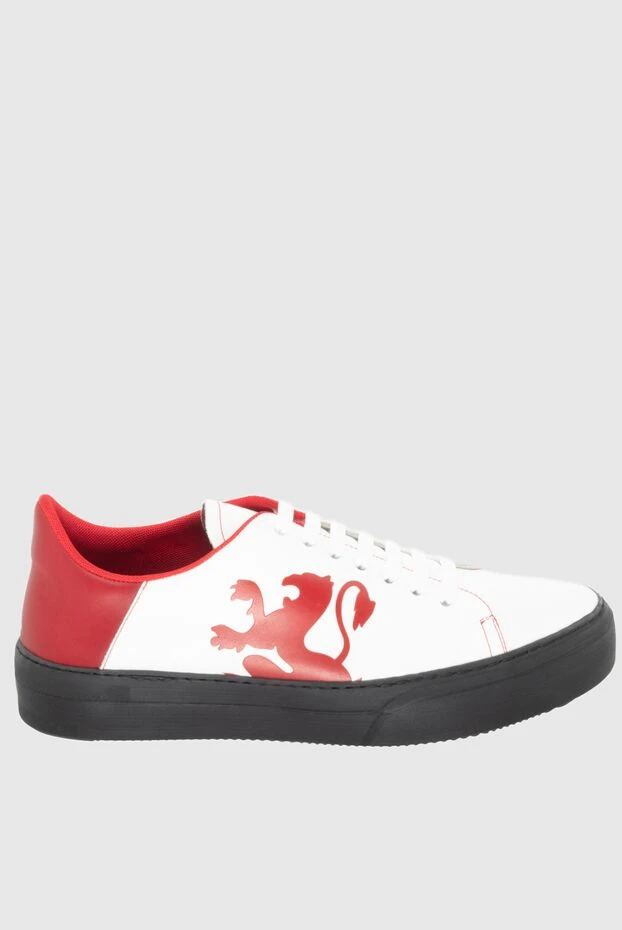 Zilli white leather snickers for men 172512 - photo 1