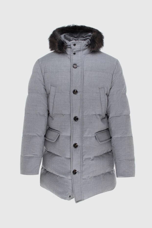 Moorer man men's wool and cashmere down jacket gray buy with prices and photos 172520 - photo 1