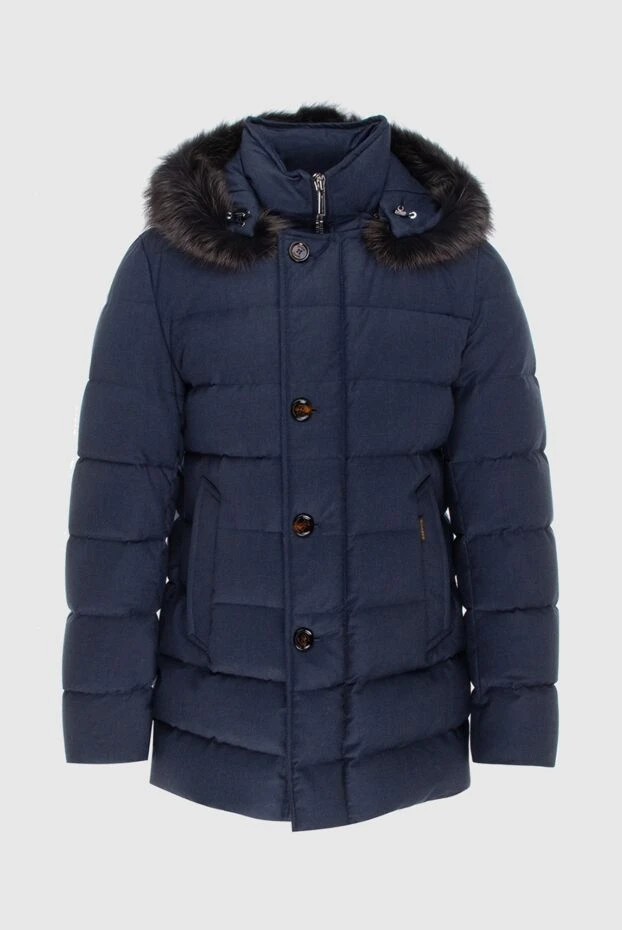 Moorer man down jacket men's wool and cashmere blue buy with prices and photos 172527 - photo 1