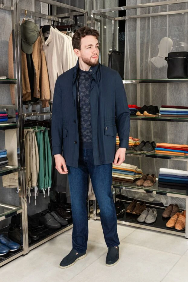 Moorer куртка-парка демисезонная синяя мужская 172535 - фото 3