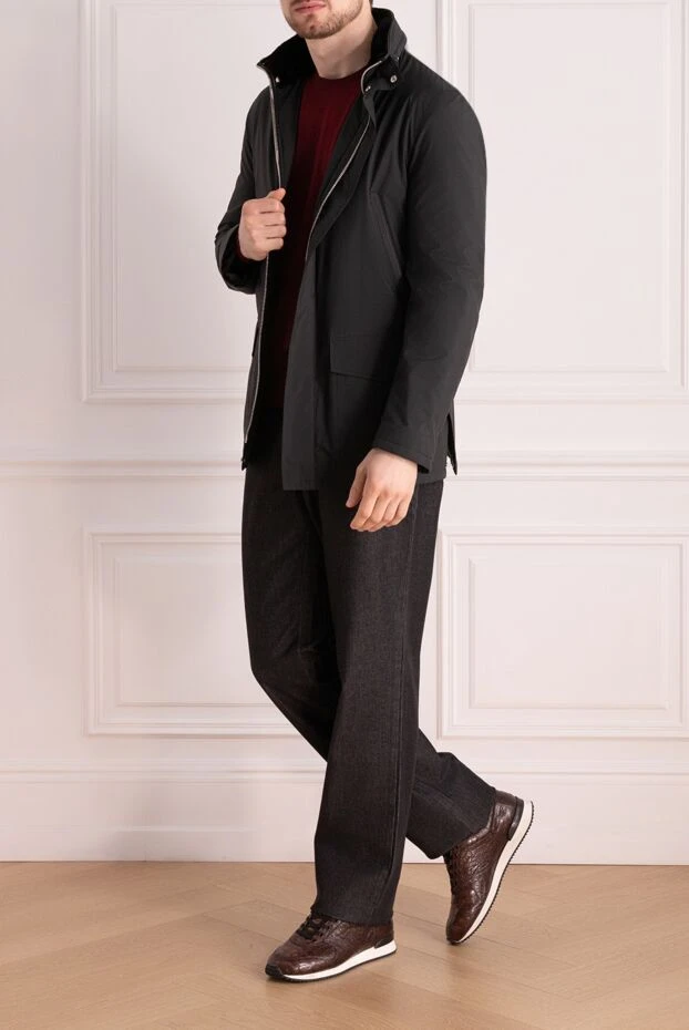 Seraphin man black nylon fur jacket for men buy with prices and photos 172558 - photo 2
