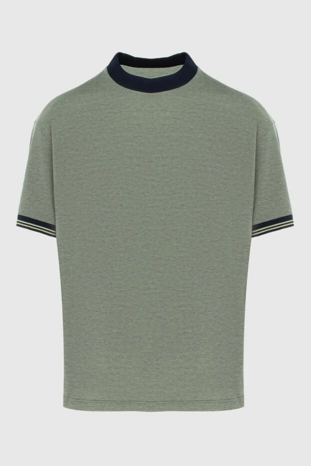 Loro Piana мужские футболка из хлопка зеленая мужская купить с ценами и фото 172560 - фото 1
