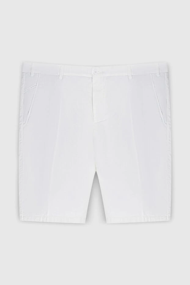 Loro Piana мужские шорты из хлопка и эластана белые мужские купить с ценами и фото 172585 - фото 1