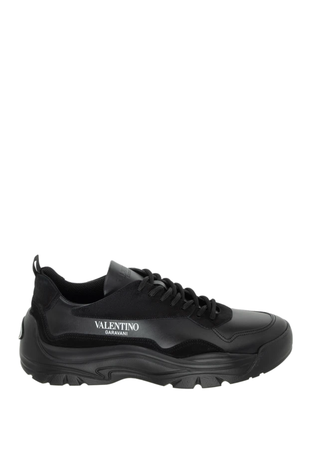 Valentino мужские кроссовки из кожи черные мужские купить с ценами и фото 172630 - фото 1