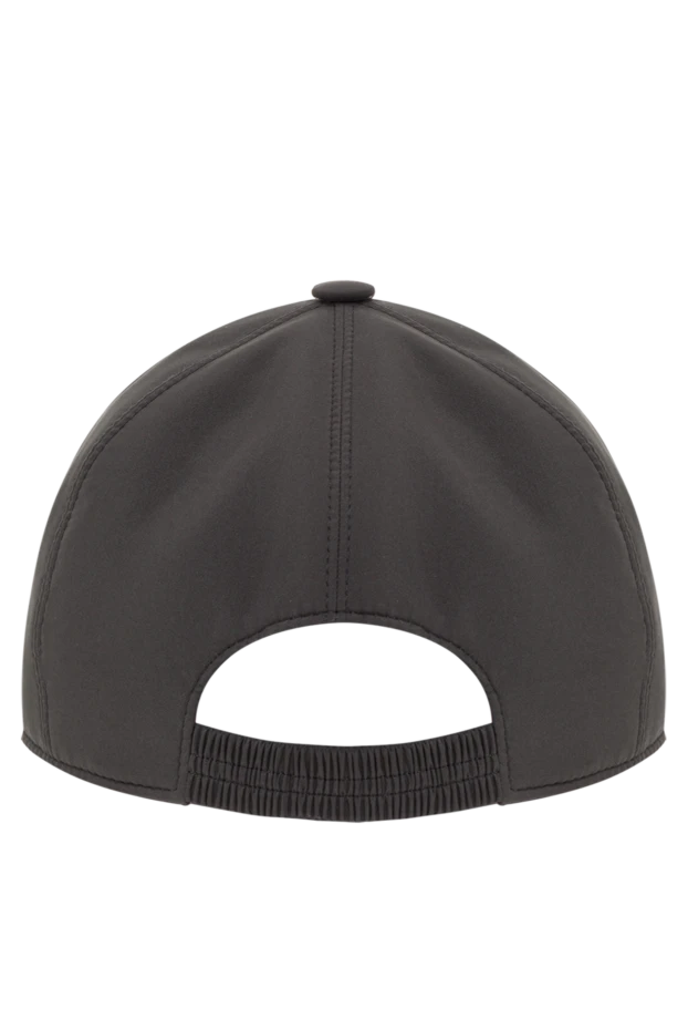 Loro Piana вельветовая синяя кепка с гладкими боковыми панелями и логотипом 172646 - фото 3