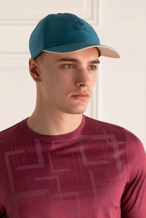 Loro Piana man blue polyamide cap for men buy with prices and photos 172647 - photo 2