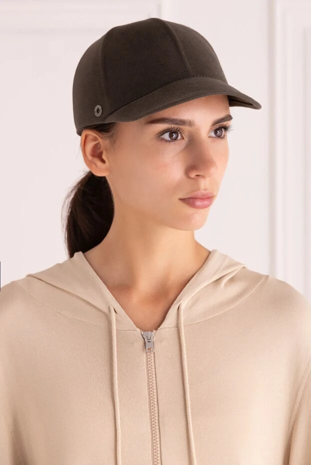 Loro Piana woman gray felt and cashmere cap for women buy with prices and photos 172670 - photo 2