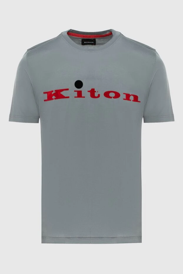 Kiton gray cotton t-shirt for men 172686 - photo 1