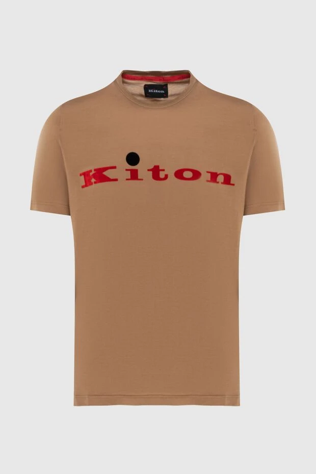 Kiton man brown cotton t-shirt for men 172688 - photo 1