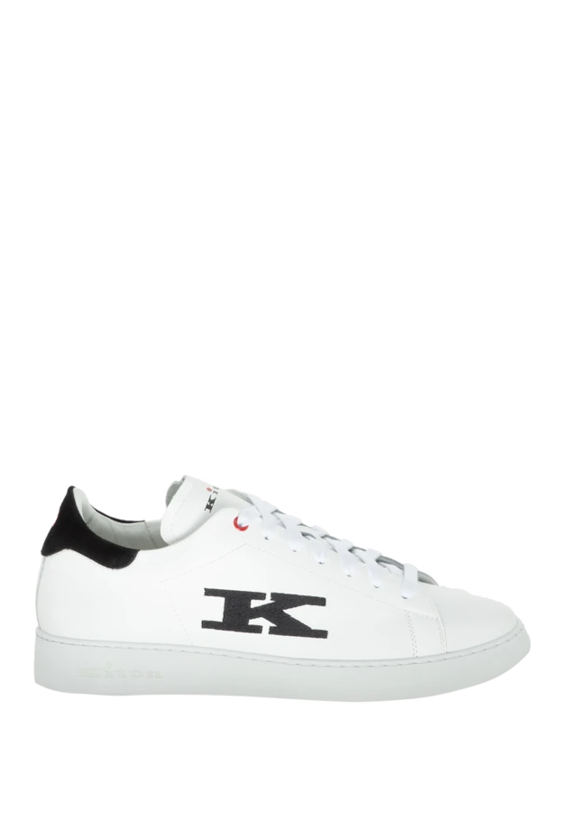 Kiton white leather sneakers for men 172695 - photo 1