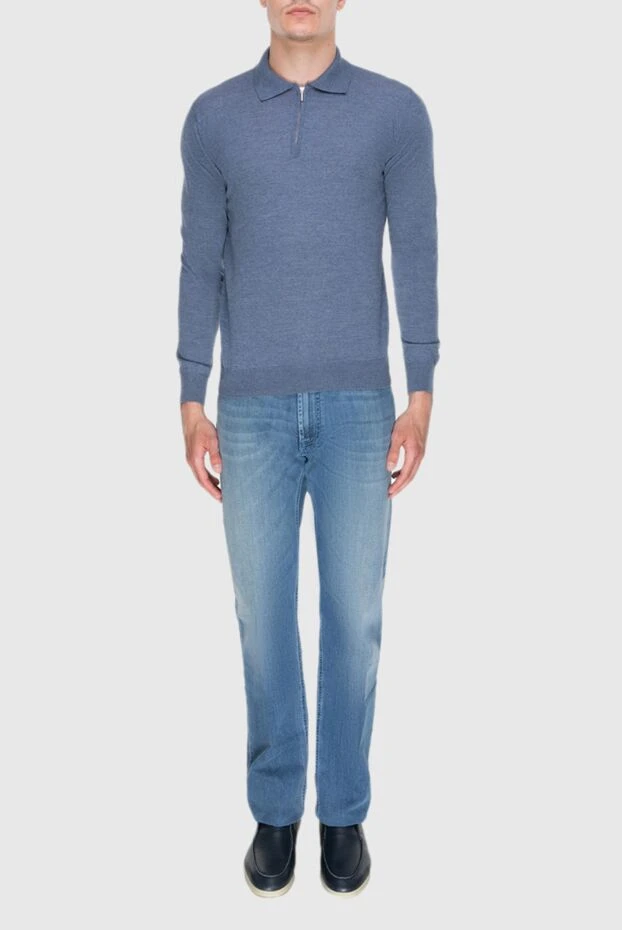 Stefano Ricci джинсы из хлопка синие мужские 172713 - фото 2