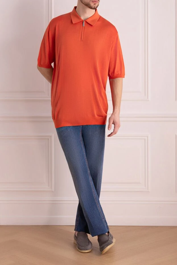 Stefano Ricci джинсы из хлопка синие мужские 172714 - фото 2