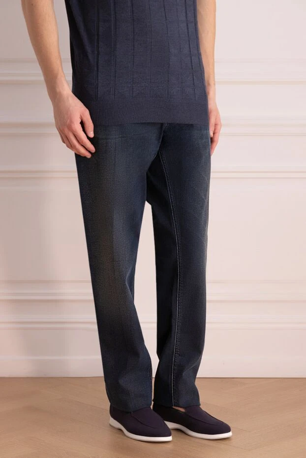 Stefano Ricci джинсы из хлопка черные мужские 172715 - фото 3