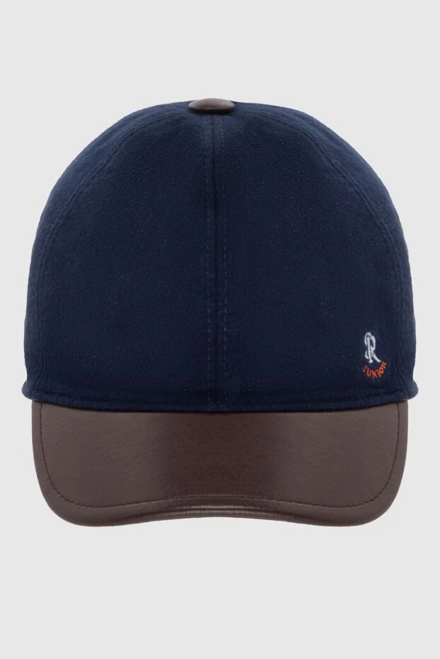 Cap made of genuine leather silk black men's cap - photo 1