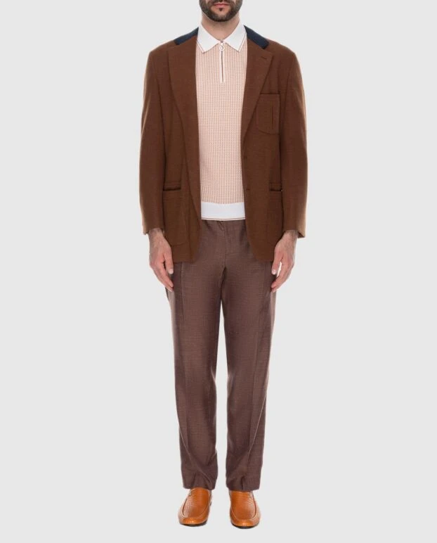 Stefano Ricci пиджак из шерсти коричневый мужской 172750 - фото 2