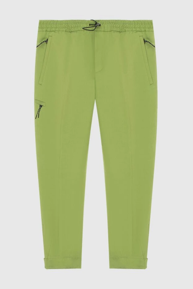 PT01 (Pantaloni Torino) мужские брюки из хлопка и льна зеленые мужские купить с ценами и фото 172771 - фото 1