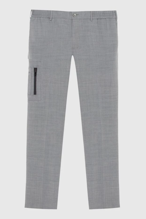 PT01 (Pantaloni Torino) man men's gray polyester and wool trousers 172772 - photo 1