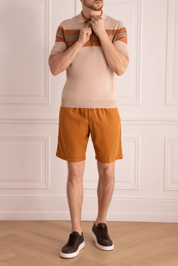 PT01 (Pantaloni Torino) мужские шорты оранжевые мужские купить с ценами и фото 172784 - фото 2