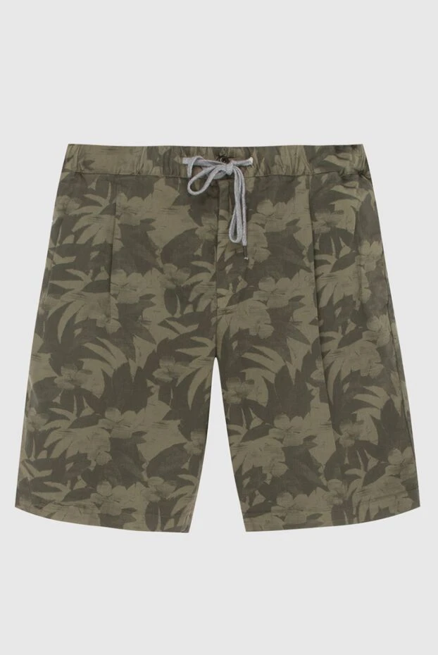 PT01 (Pantaloni Torino) мужские шорты мужские хлопковые зеленые купить с ценами и фото 172786 - фото 1