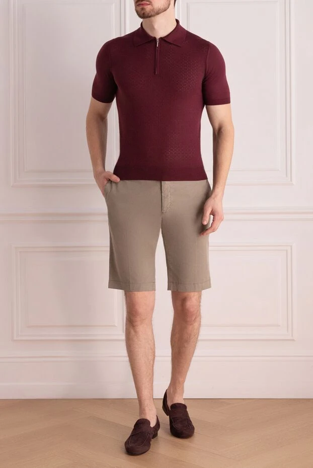 PT01 (Pantaloni Torino) чоловічі шорти бежеві чоловічі купити фото з цінами 172802 - фото 2