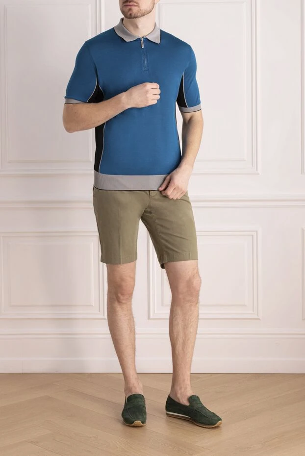 PT01 (Pantaloni Torino) man green cotton and elastane shorts for men 172807 - photo 2