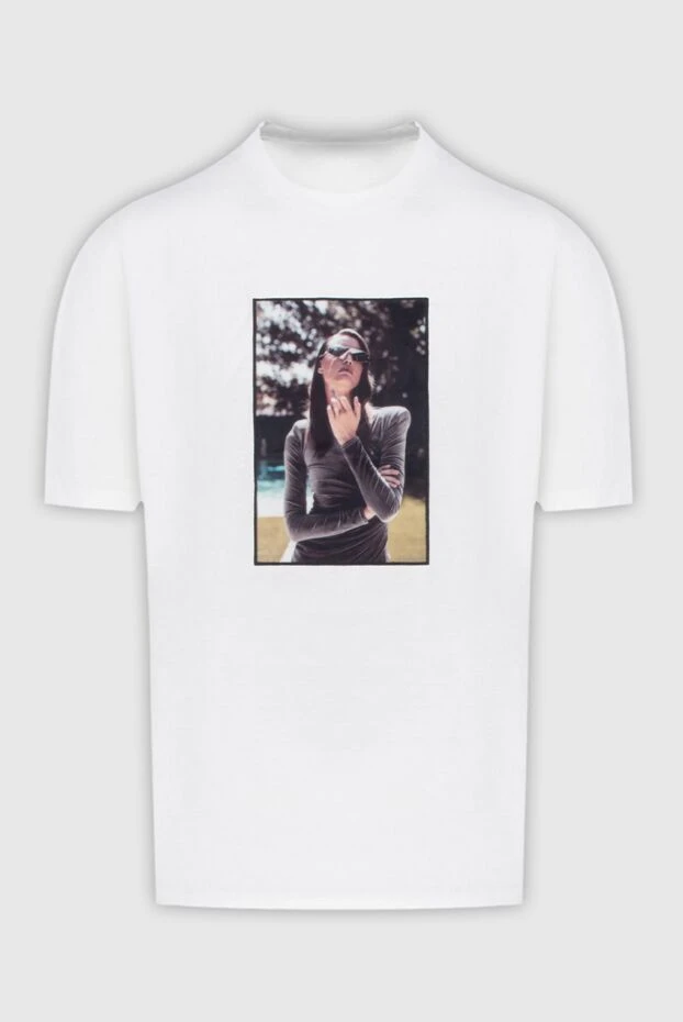 Limitato мужские футболка из хлопка белая мужская купить с ценами и фото 172818 - фото 1
