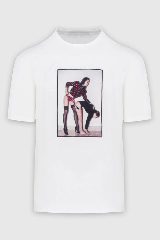 Limitato мужские футболка из хлопка белая мужская купить с ценами и фото 172819 - фото 1