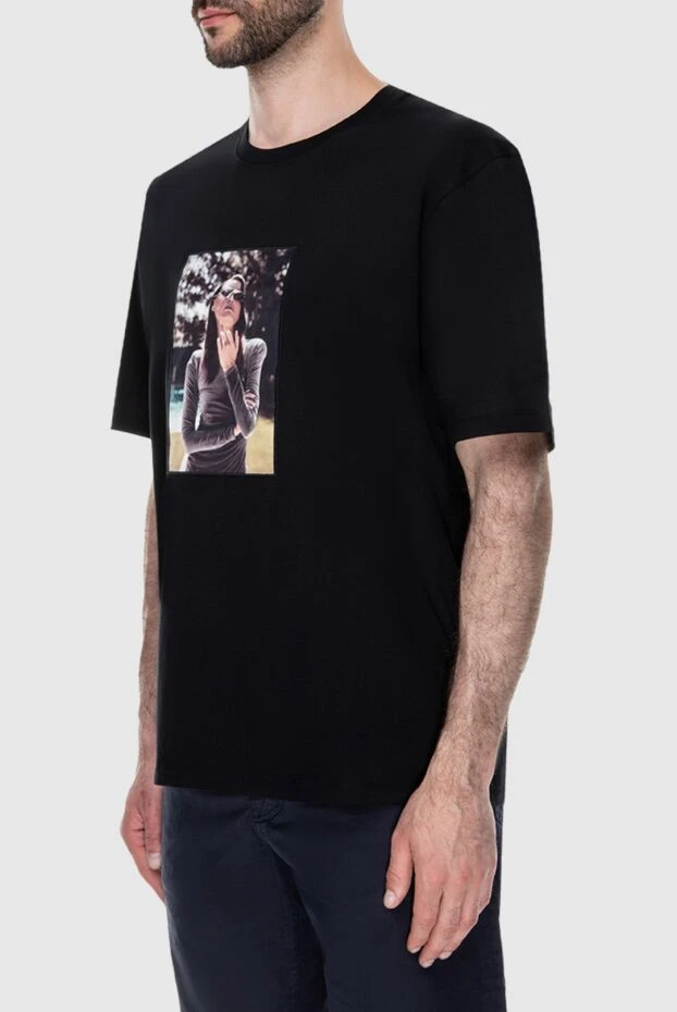 Limitato men's t-shirt with glossy photo print of a girl in dark glasses 195691 - photo 3
