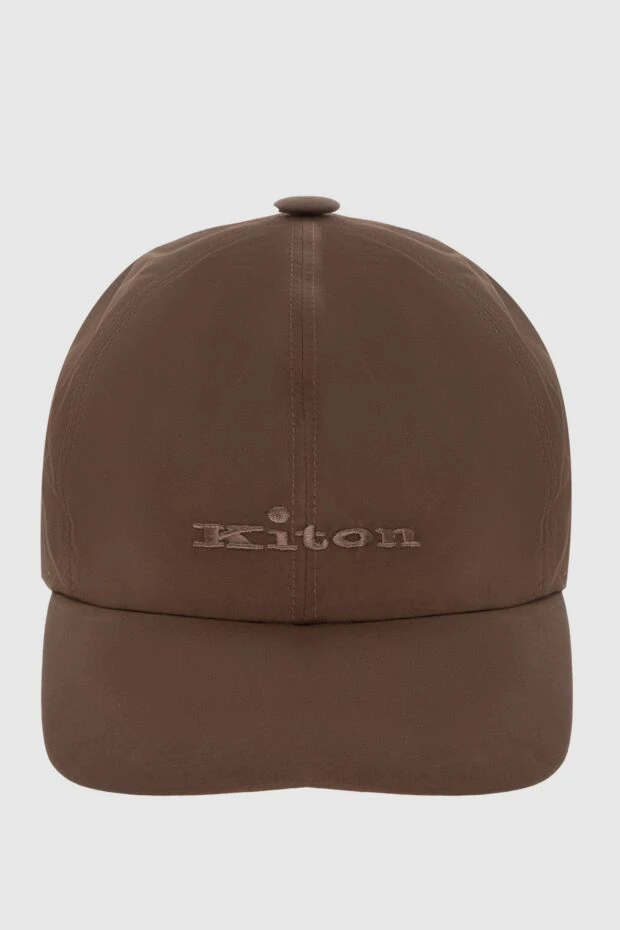 Kiton man cap made of cotton and polyamide brown for men 172841 - photo 1