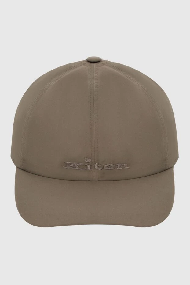 Kiton cap made of cotton and polyamide green for men 172842 - photo 1