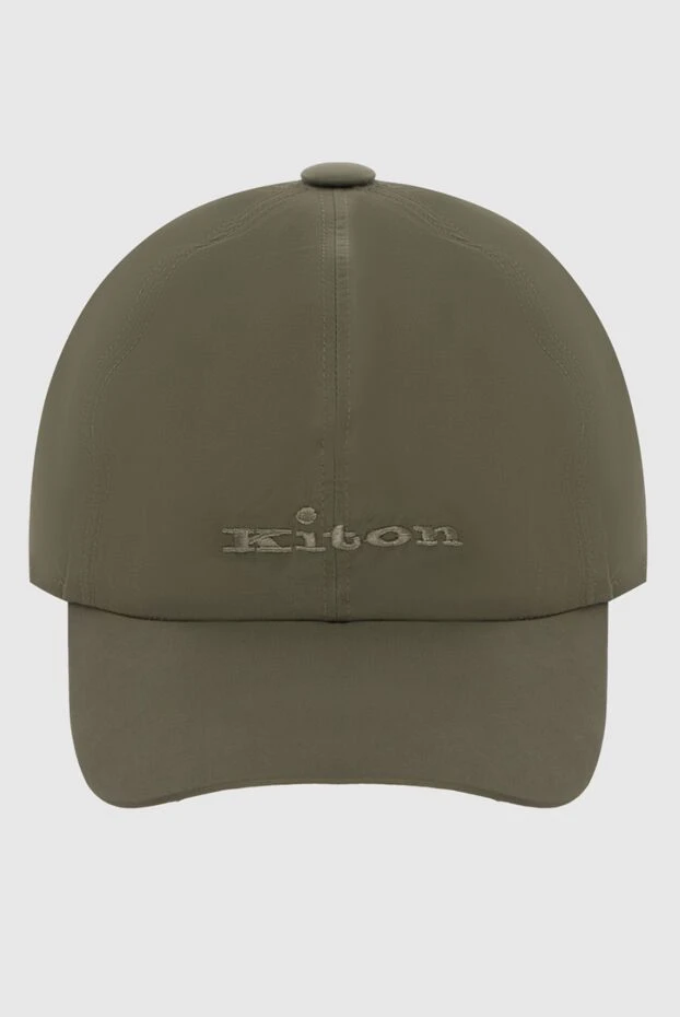 Kiton cap made of cotton and polyamide green for men 172844 - photo 1