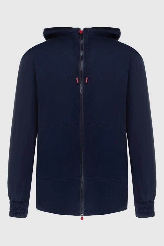 Kiton hoodie for men made of cotton blue 172850 - photo 1