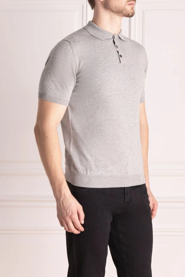 Tombolini polo made of cotton gray 172859 - photo 3
