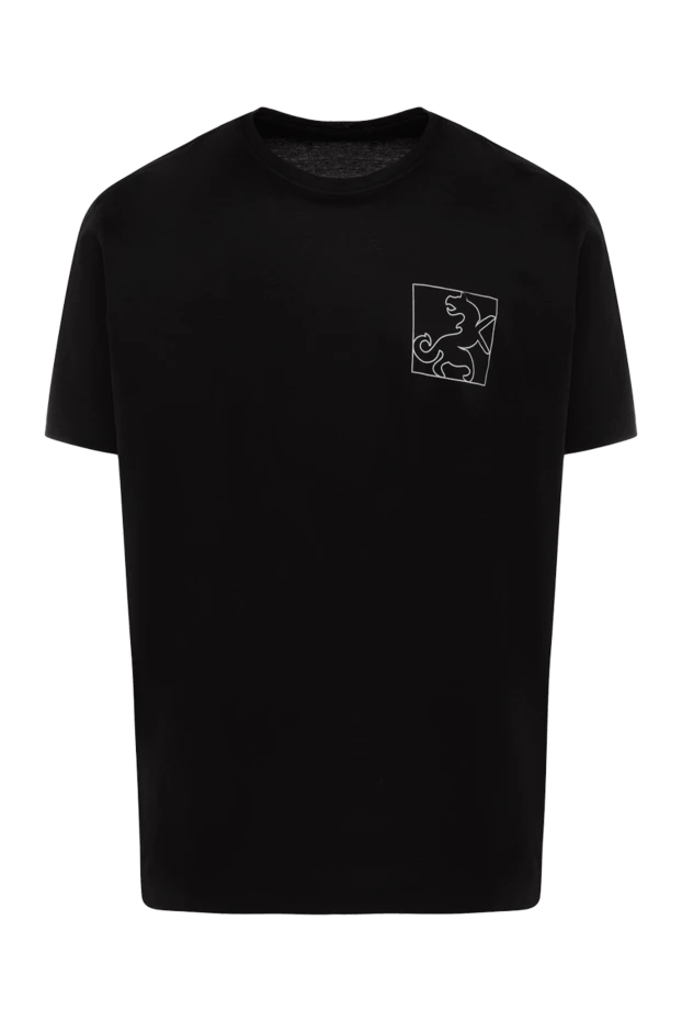 Tombolini мужские футболка из хлопка черная купить с ценами и фото 172865 - фото 1