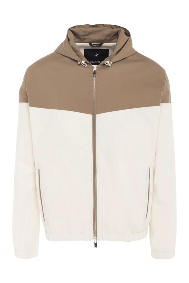 Tombolini man windbreaker made of cotton, polyamide and elastane beige buy with prices and photos 172871 - photo 1