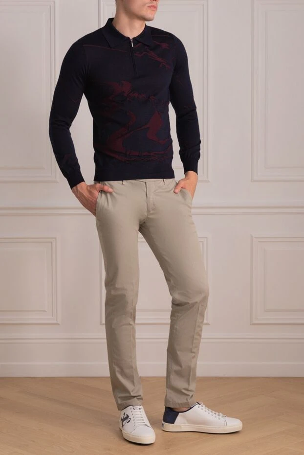 Tombolini pants made of cotton and elastane gray 196943 - photo 2