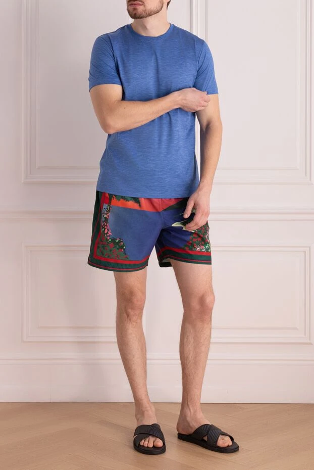 Derek Rose man blue polyester swim shorts for men 172881 - photo 2