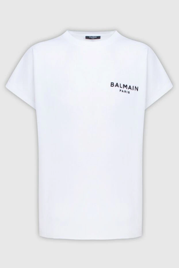 Balmain женские футболка из хлопка белая женская купить с ценами и фото 172884 - фото 1