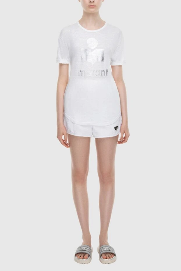 Isabel Marant woman white linen t-shirt for women 172888 - photo 2