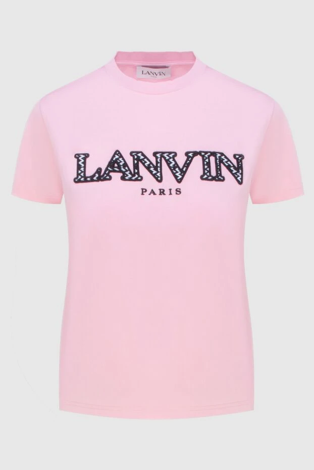 Lanvin жіночі футболка з бавовни рожева жіноча 172891 - фото 1